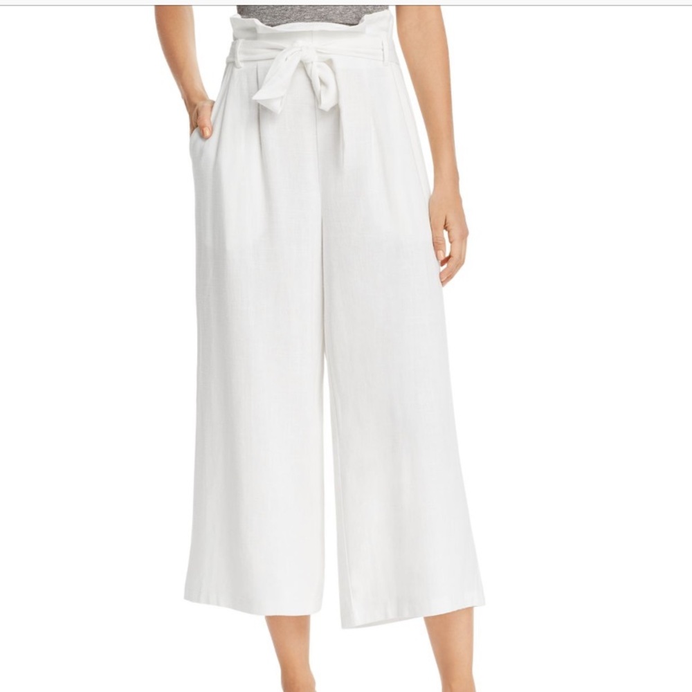 Aqua by Bloomingdales Paperbag Waist Wide Leg Pant